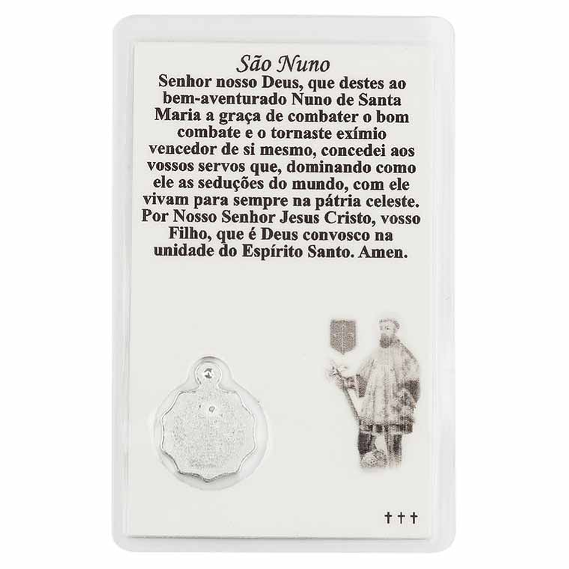 Tarjeta con oración a San Nuno 2