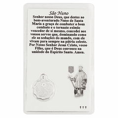 Tarjeta con oración a San Nuno