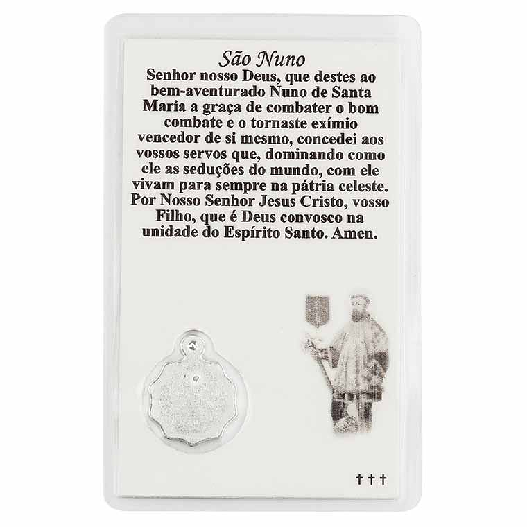 Tarjeta con oración a San Nuno 2