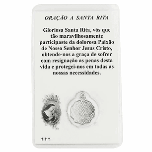 Card with prayer to Saint Rita