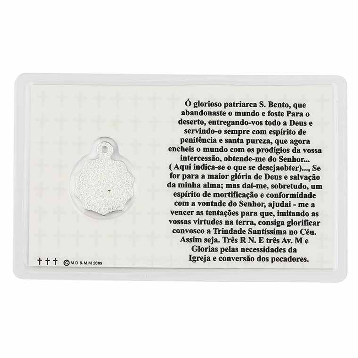 Saint Benedict prayer card 2