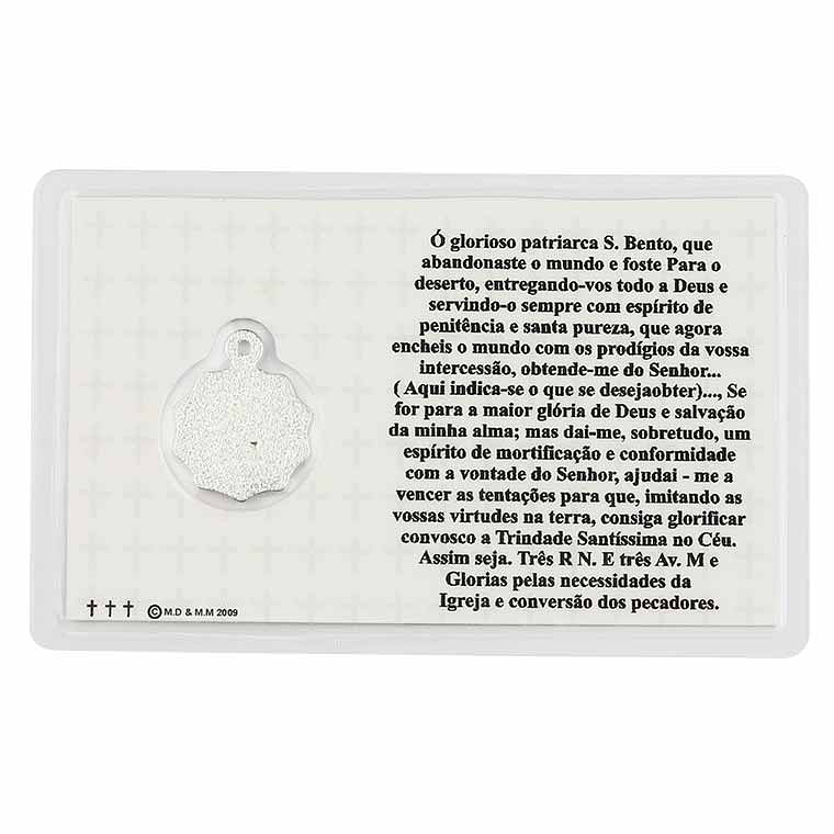 Saint Benedict prayer card 2