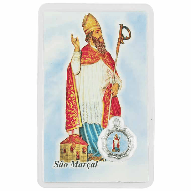 Carte avec prière à Saint Marçal 1