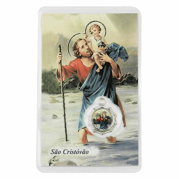 Saint Christopher prayer card 1