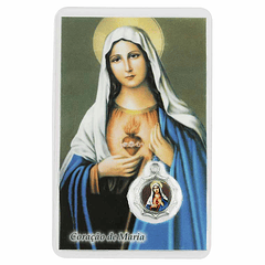 Carte de prière du Cœur de Marie