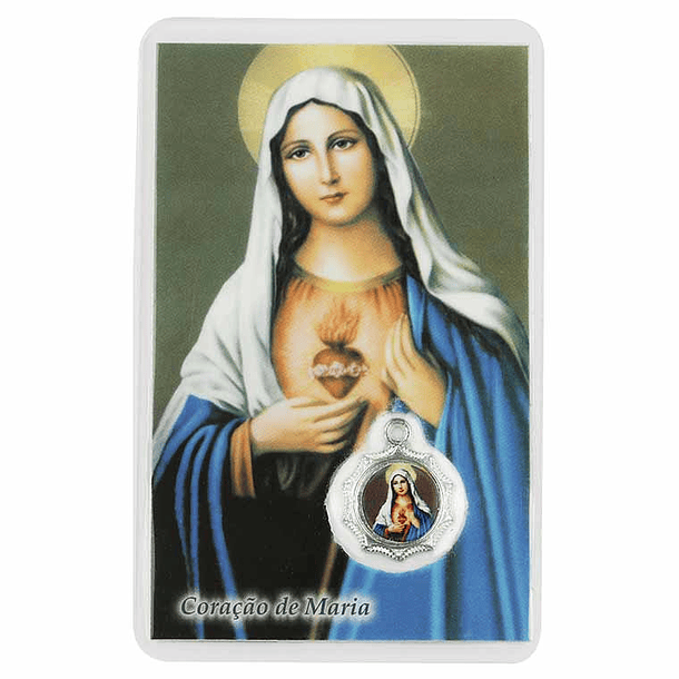 Carte de prière du Cœur de Marie 1