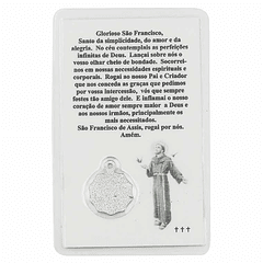 Biglietto con preghiera di San Francesco d'Assisi