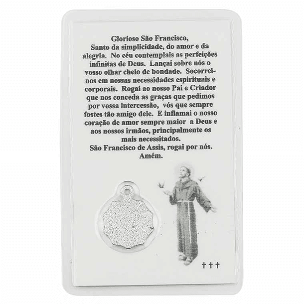 Carte de prière de Saint François d'Assise 2