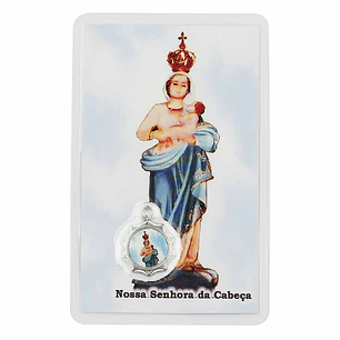 Prayer card of Our Lady of the Head