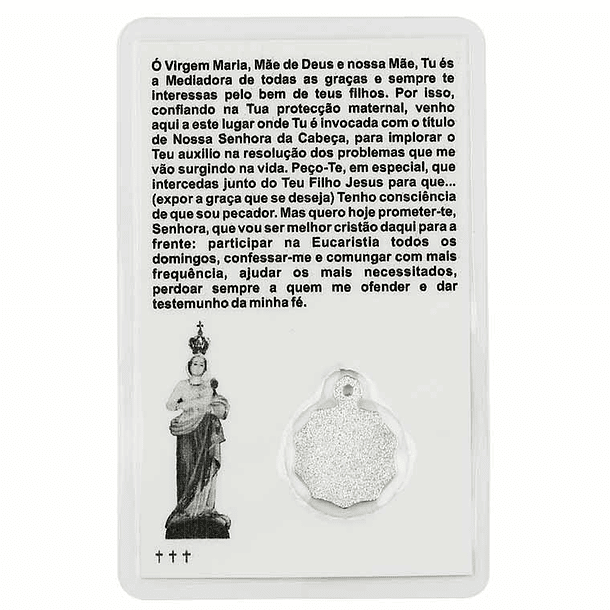 Biglietto con preghiera di Nostra Signora della Testa 2