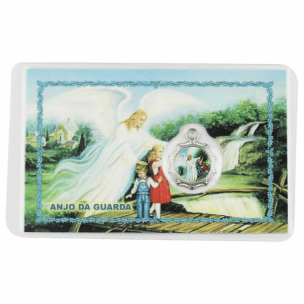 Cartão com oração a Anjo da Guarda 1