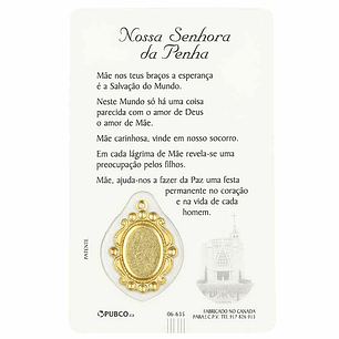 Prayer card of Our Lady of Penha