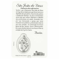 Tarjeta de oración de San Juan de Dios