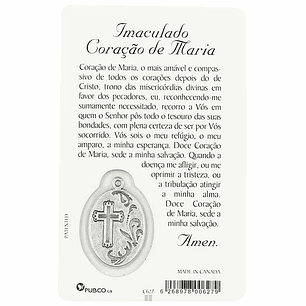 Tarjeta del Sagrado Corazón de María