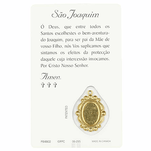 Saint Joachim prayer card