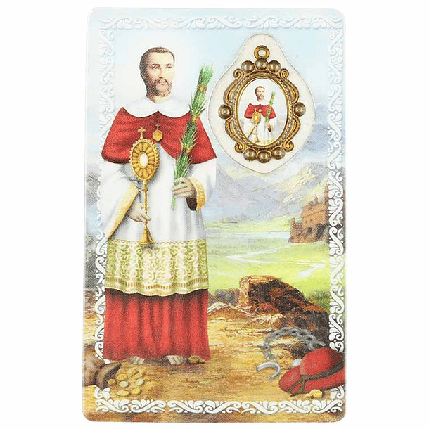 Prayer card of Saint Roman 1