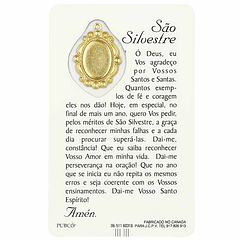 Tarjeta de San. Silvestre