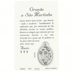 Carte avec prière de Saint-Martin