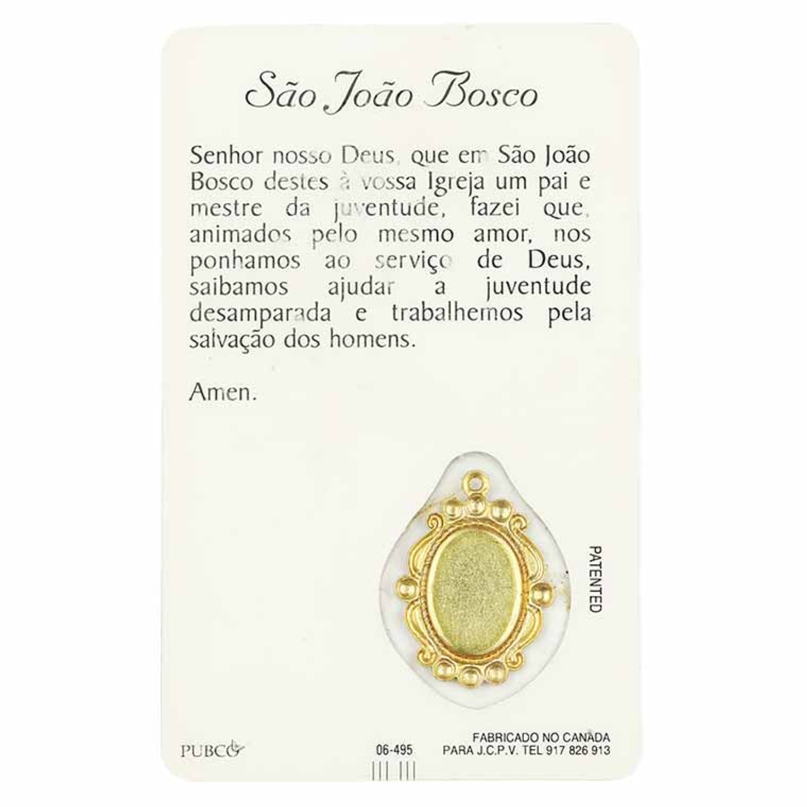 Prayer card of Saint John Bosco 2