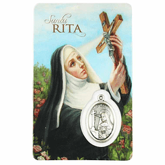 Carte avec prière de Sainte Rita