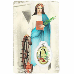 Carte avec prière de Sainte Catarina