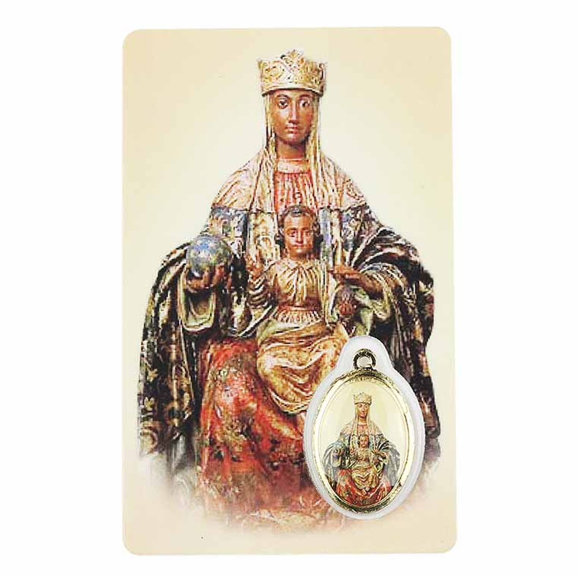 Carte de prière de Notre-Dame de Monserrate 1