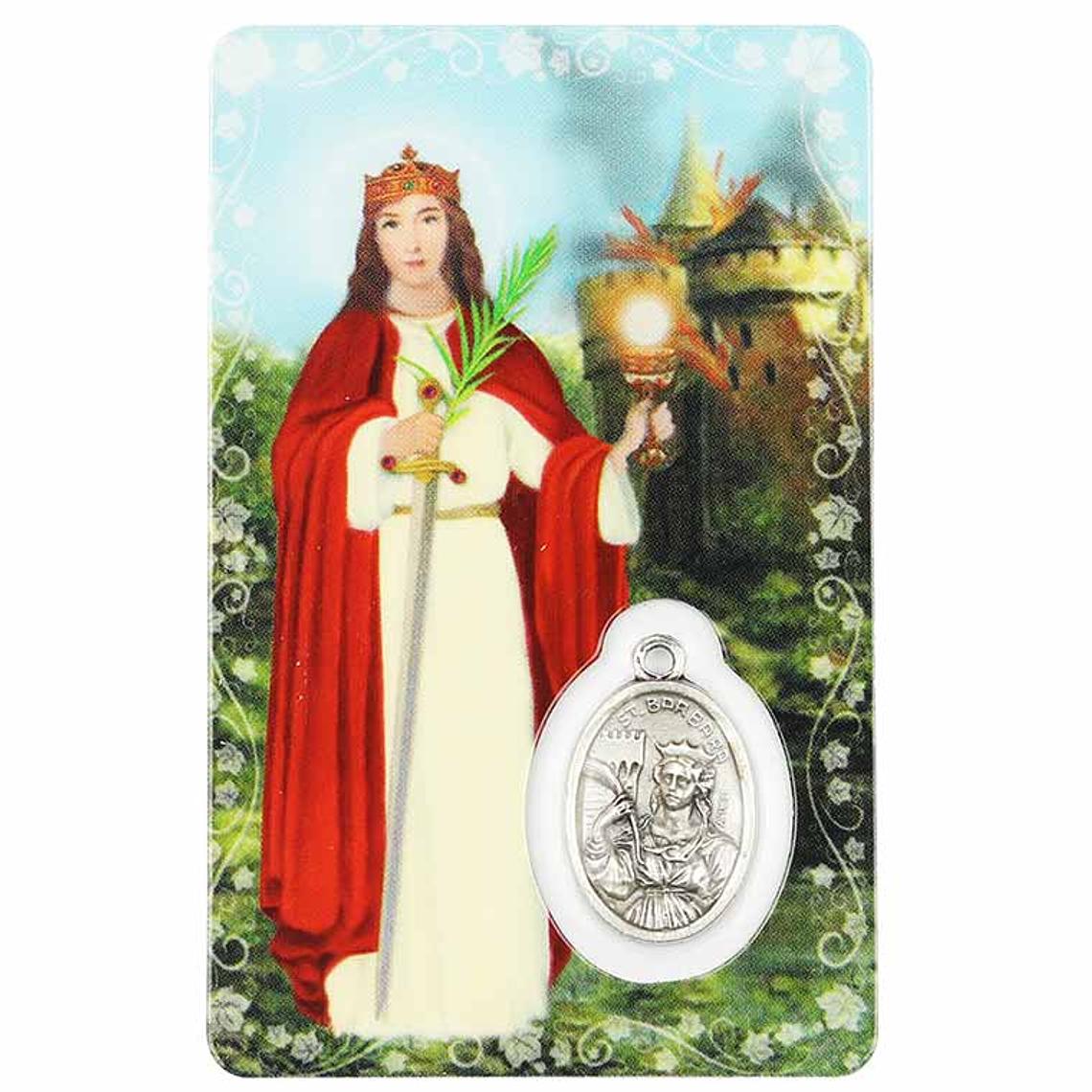 Prayer card of Saint Barbara 1