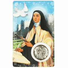 Carte avec prière de Sainte Thérèse d'Avila