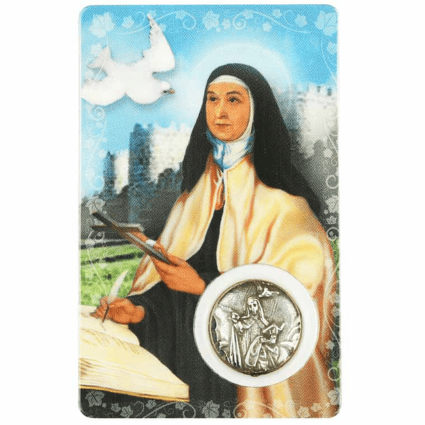 Carte avec prière de Sainte Thérèse d'Avila 1