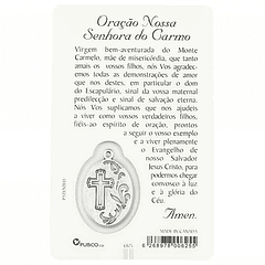 Tarjeta de oración de Nuestra Señora del Carmen