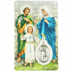 Prayer card of Holy Family
