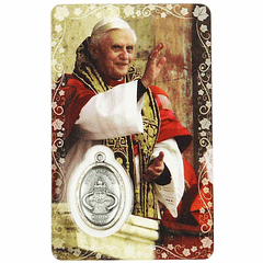 Tarjeta de Papa Benedicto XVI