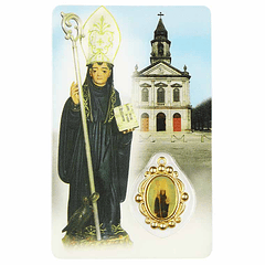 Carte de prière de Saint Benoît de la porte ouverte
