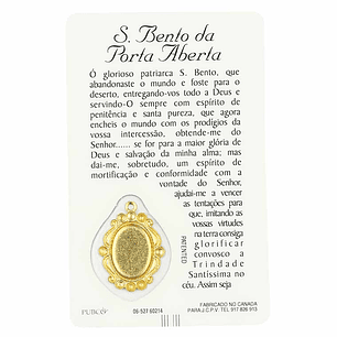 Saint Benedict of Open Door prayer card