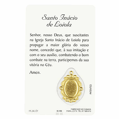  Carte avec prière de Saint Ignace