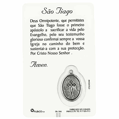  Carte avec prière de Saint-Tiago