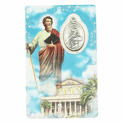 Saint Paul prayer card