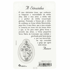 Carte avec prière a Sãozinha