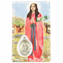 Carte avec prière de Sainte Marie Goretti