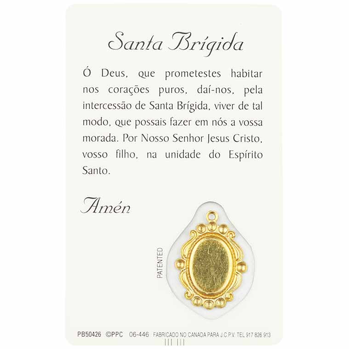 Prayer card of Saint Bridget 2