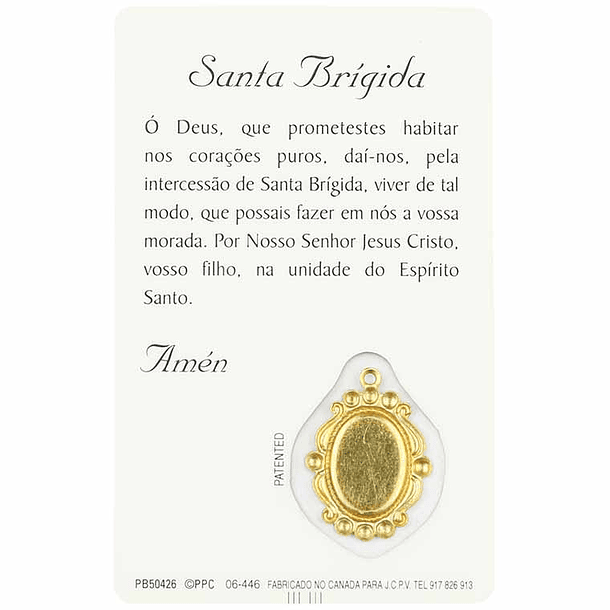Prayer card of Saint Bridget 2