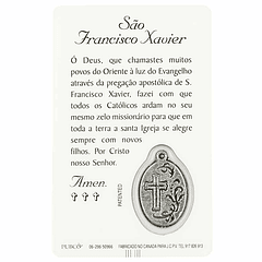 Carte avec prière de Saint François Xavier