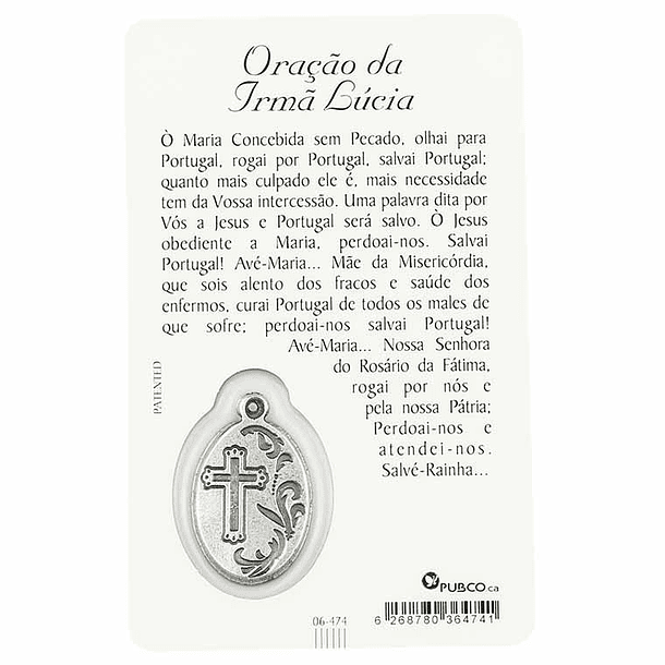 Prayer card of Sister Lucia 2
