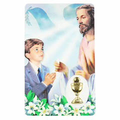 Prayer card of First Communion