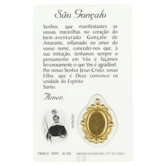 Prayer card of Saint Gonçalo