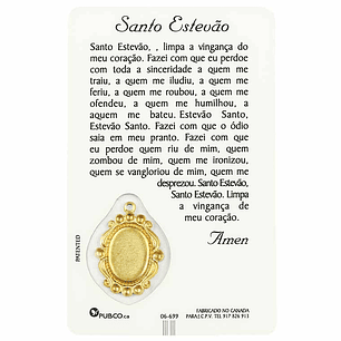 Saint Stephen prayer card