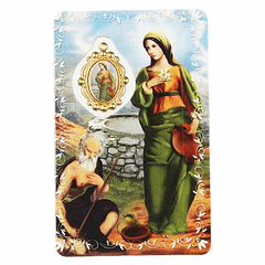 Prayer card of Saint Zita