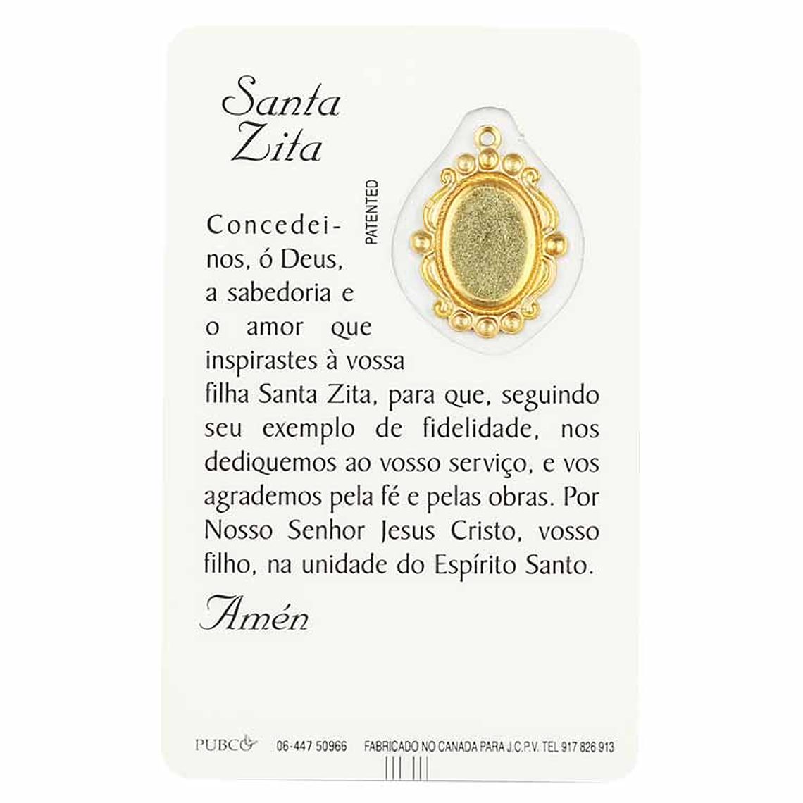 Tarjeta de Santa Zita 2