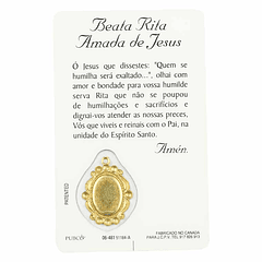 Prayer card of Blessed Rita Amada de Jesus
