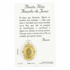 Tarjeta de la Beata Rita Amada de Jesús